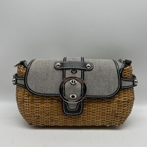 Rafe New York Purse Women’s Woven Shoulder Bag Straw Handbag